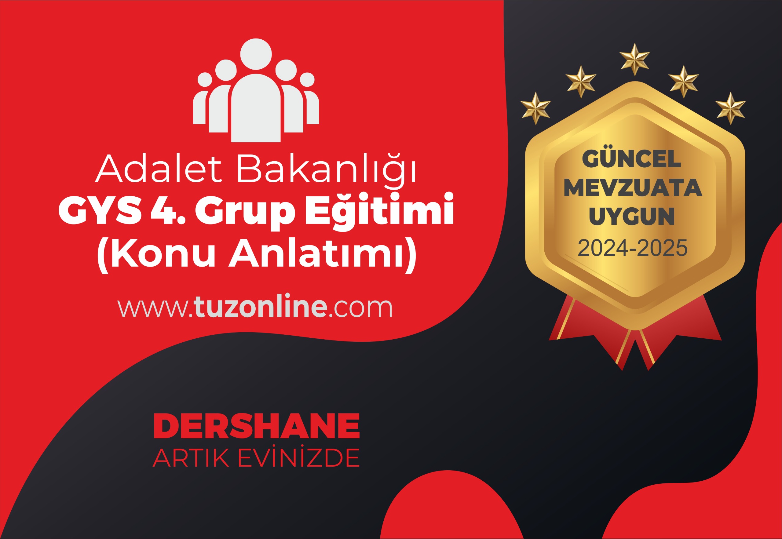 Adalet Bakanlığı GYS 4. Grup (Konu Anlatımı,  Kitap Hediyeli)